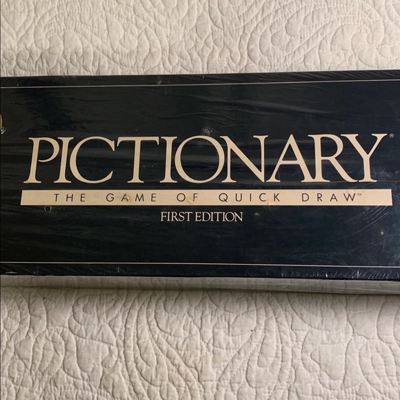Pictionary (1987) First Edition Board Game NEW Sealed The Game of Quick Draw - Picture 2 of 11
